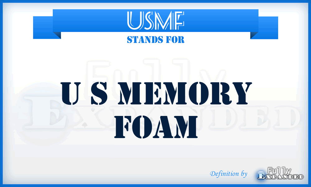 USMF - U S Memory Foam