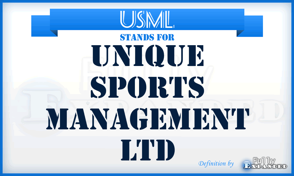 USML - Unique Sports Management Ltd