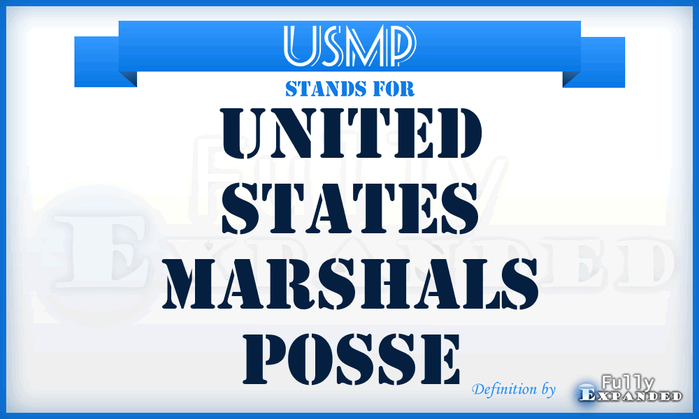 USMP - United States Marshals Posse