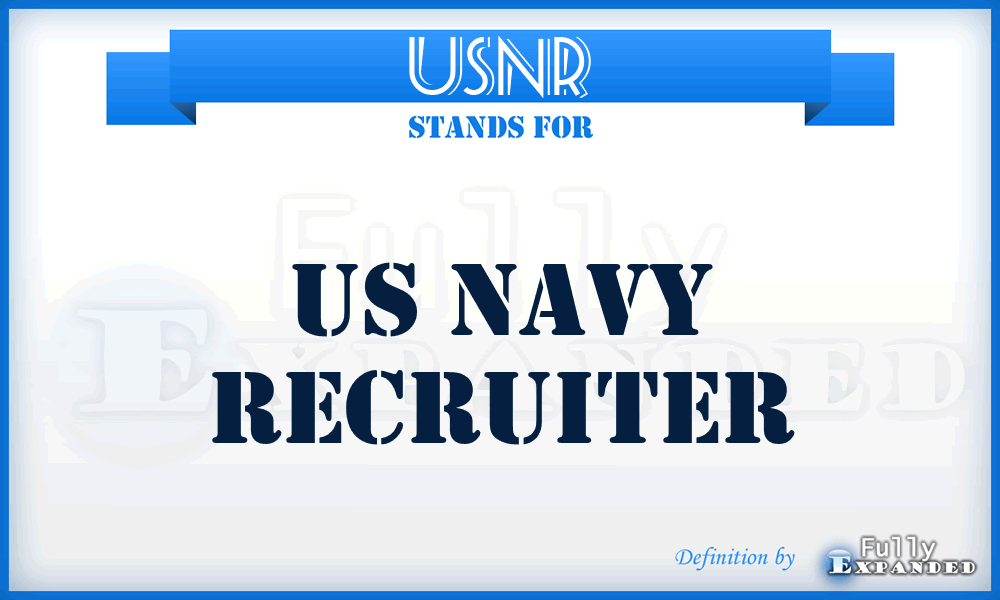 USNR - US Navy Recruiter