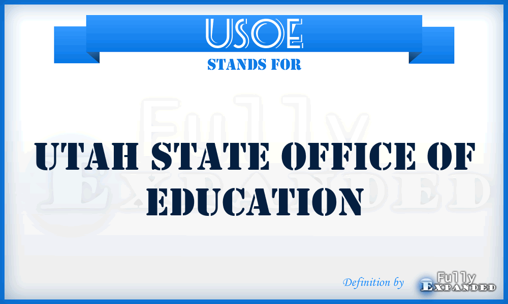 USOE - Utah State Office of Education