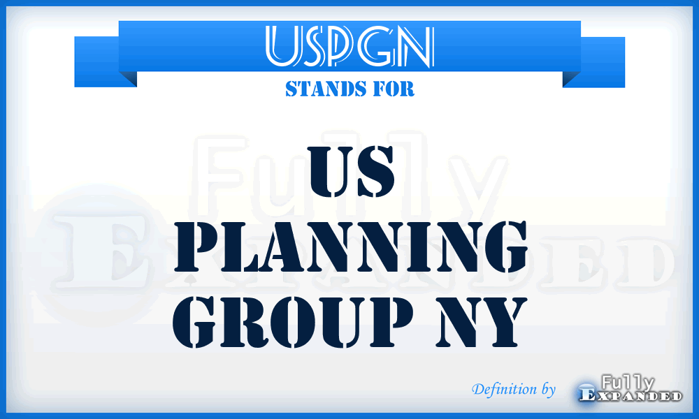 USPGN - US Planning Group Ny