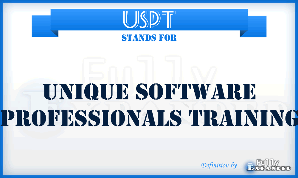 USPT - Unique Software Professionals Training