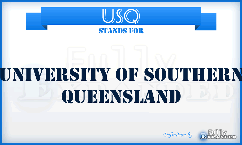 USQ - University Of Southern Queensland