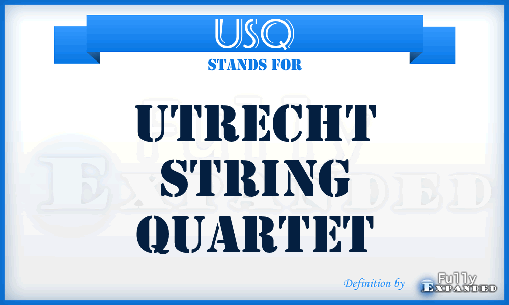 USQ - Utrecht String Quartet