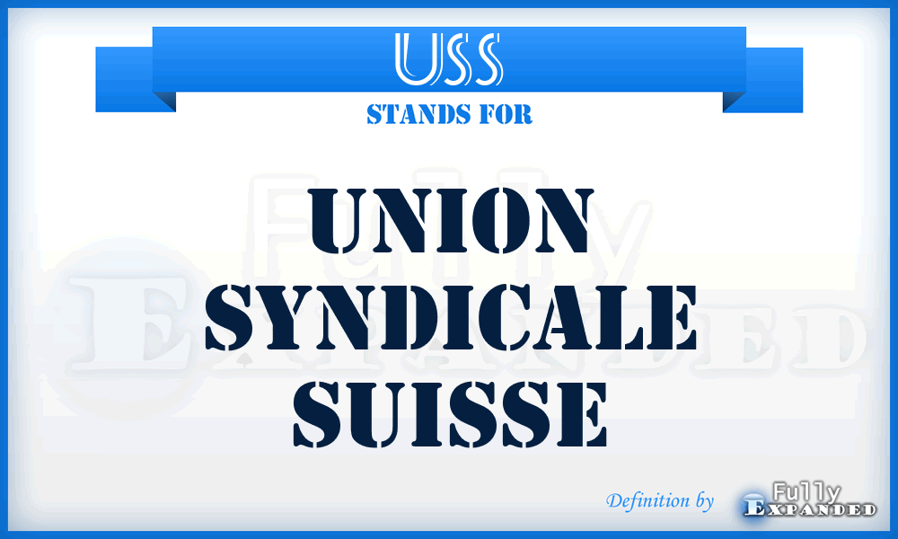 USS - Union Syndicale Suisse