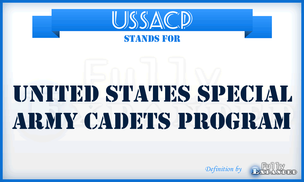 USSACP - United States Special Army Cadets Program