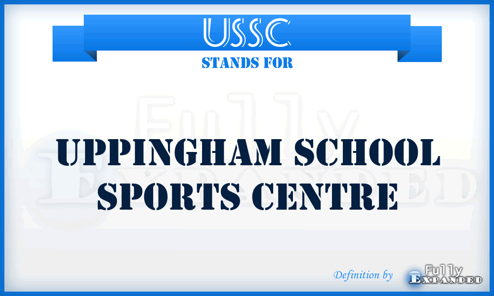 USSC - Uppingham School Sports Centre