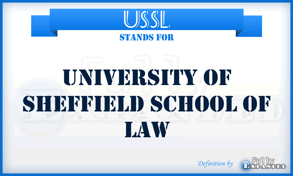 USSL - University of Sheffield School of Law