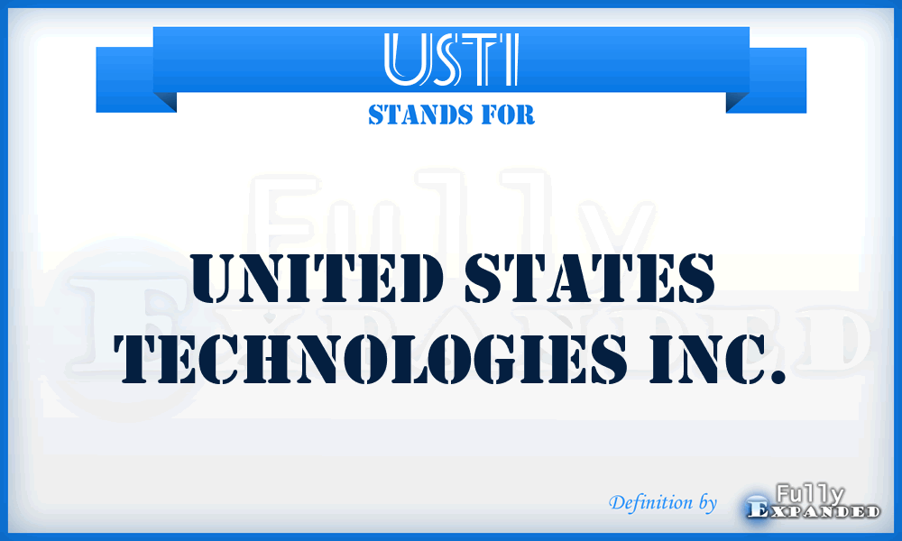 USTI - United States Technologies Inc.