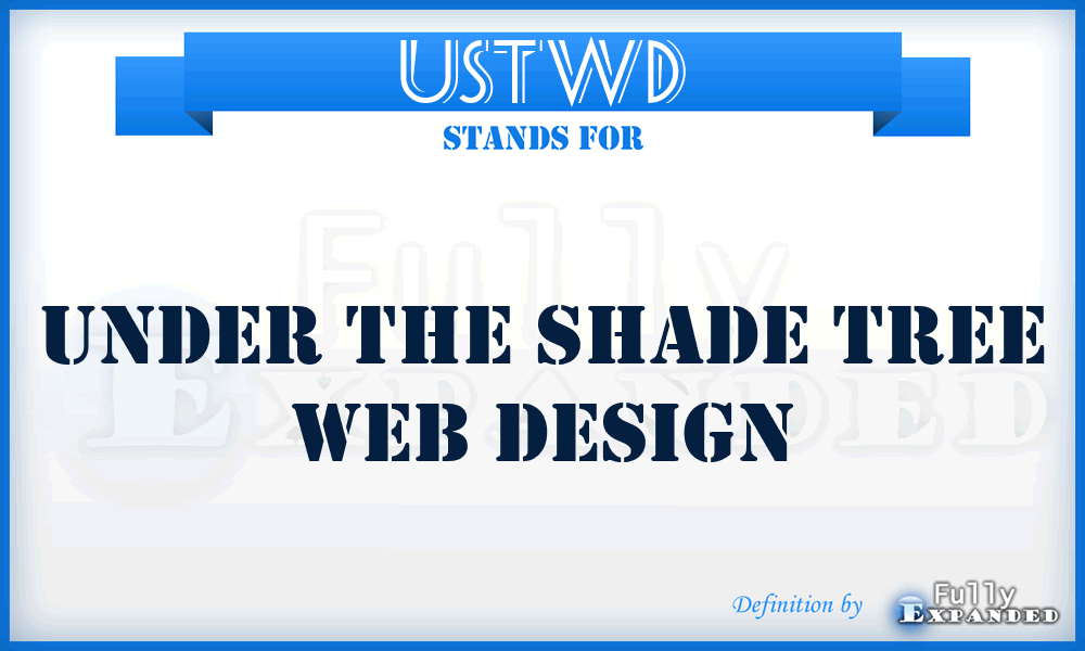 USTWD - Under the Shade Tree Web Design