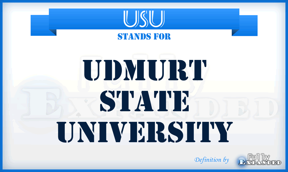 USU - Udmurt State University