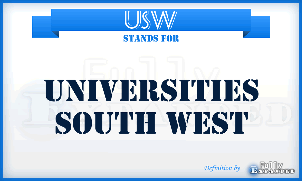 USW - Universities South West
