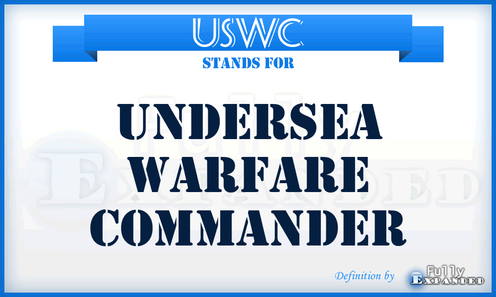 USWC - UnderSea Warfare Commander
