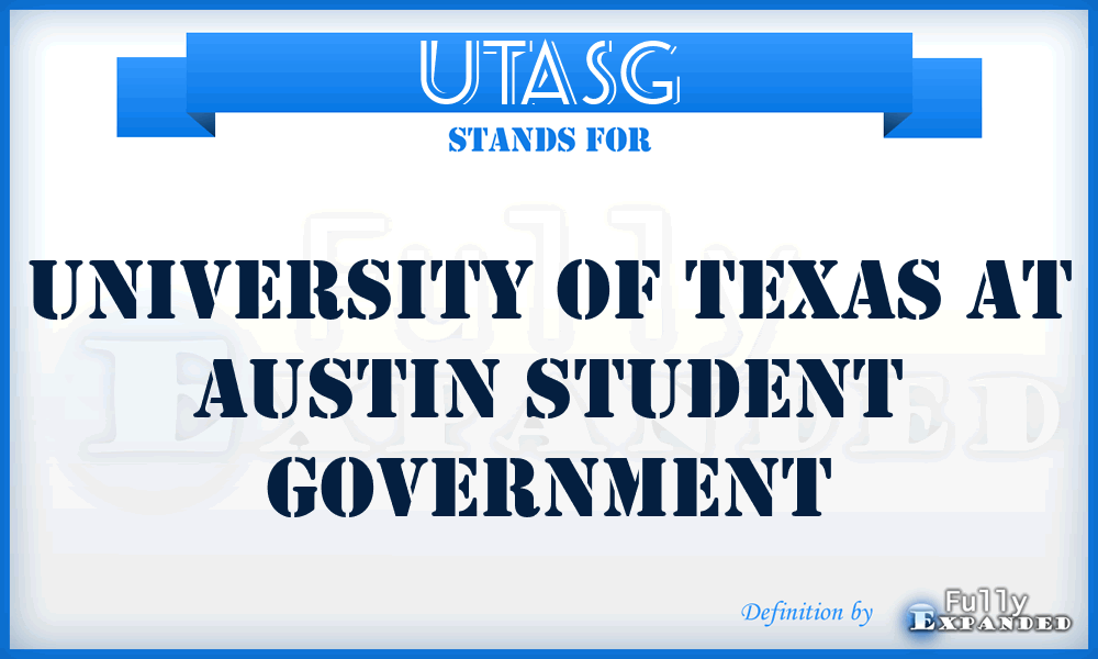 UTASG - University of Texas at Austin Student Government