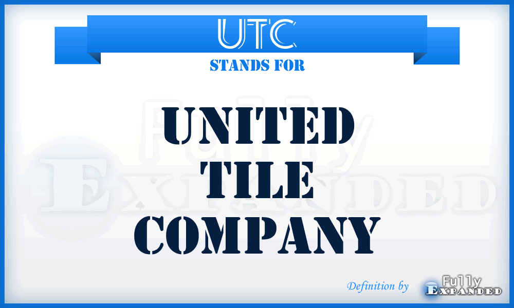 UTC - United Tile Company