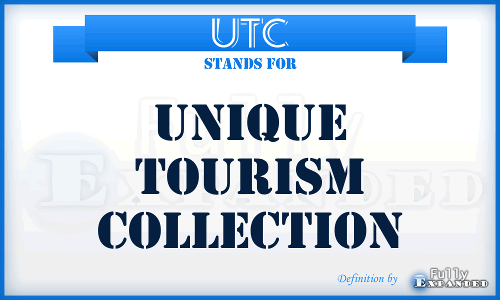 UTC - Unique Tourism Collection