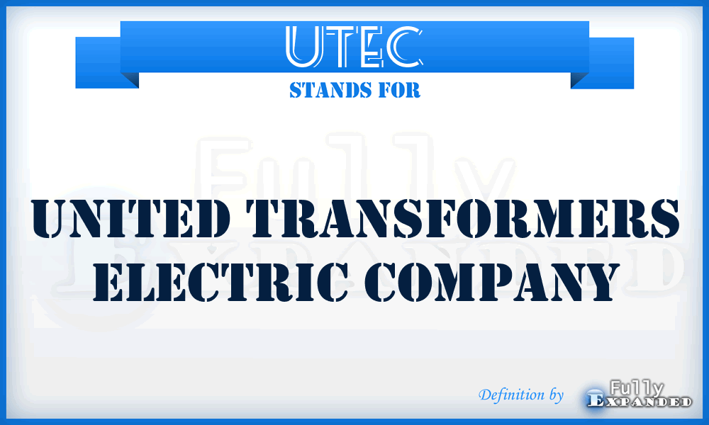 UTEC - United Transformers Electric Company