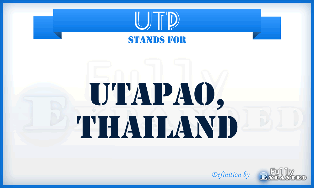 UTP - Utapao, Thailand