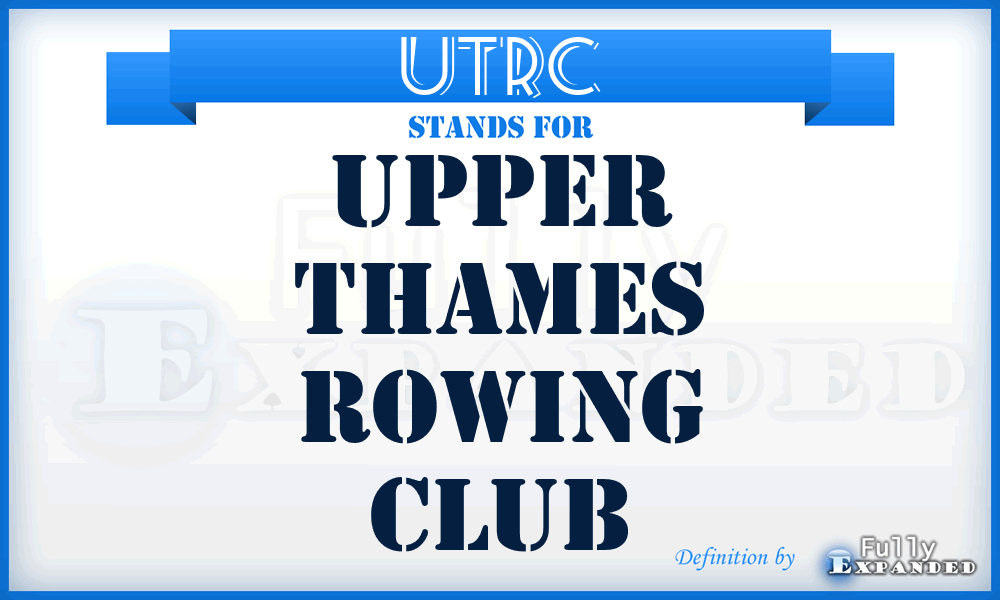 UTRC - Upper Thames Rowing Club