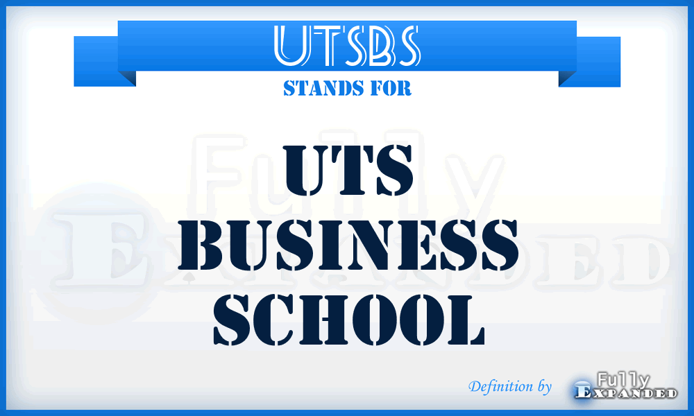 UTSBS - UTS Business School