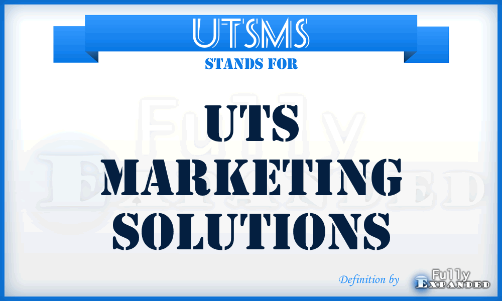 UTSMS - UTS Marketing Solutions