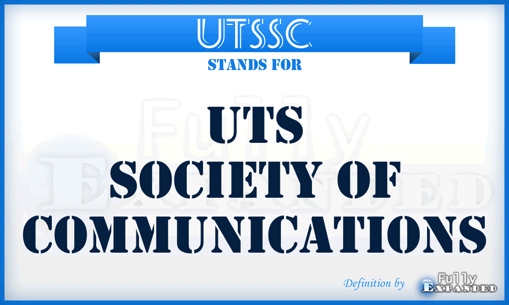 UTSSC - UTS Society of Communications