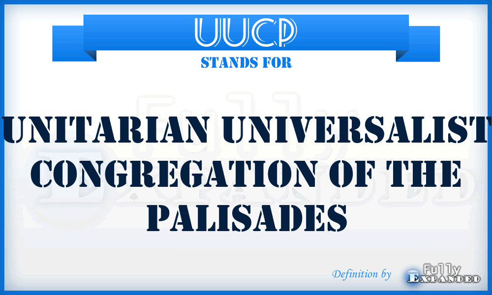 UUCP - Unitarian Universalist Congregation of the Palisades