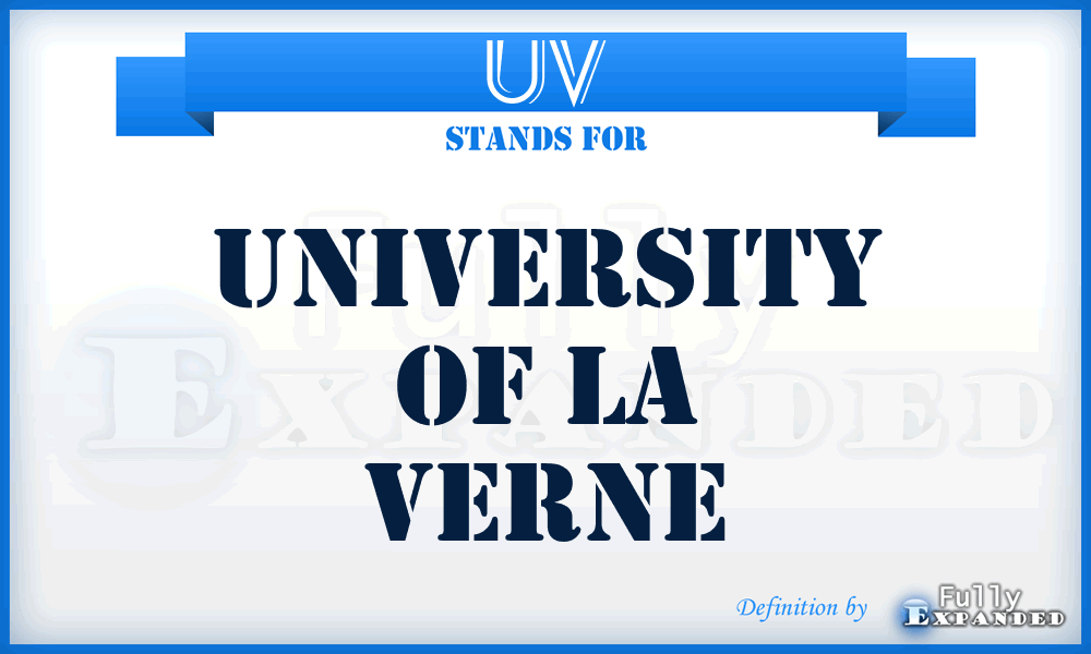 UV - University of la Verne