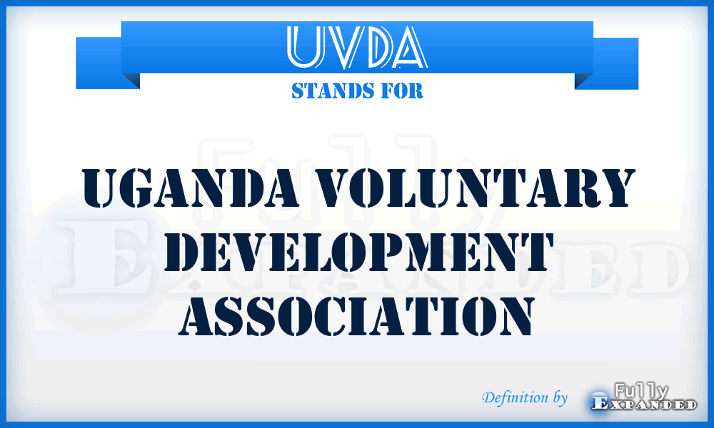 UVDA - Uganda Voluntary Development Association