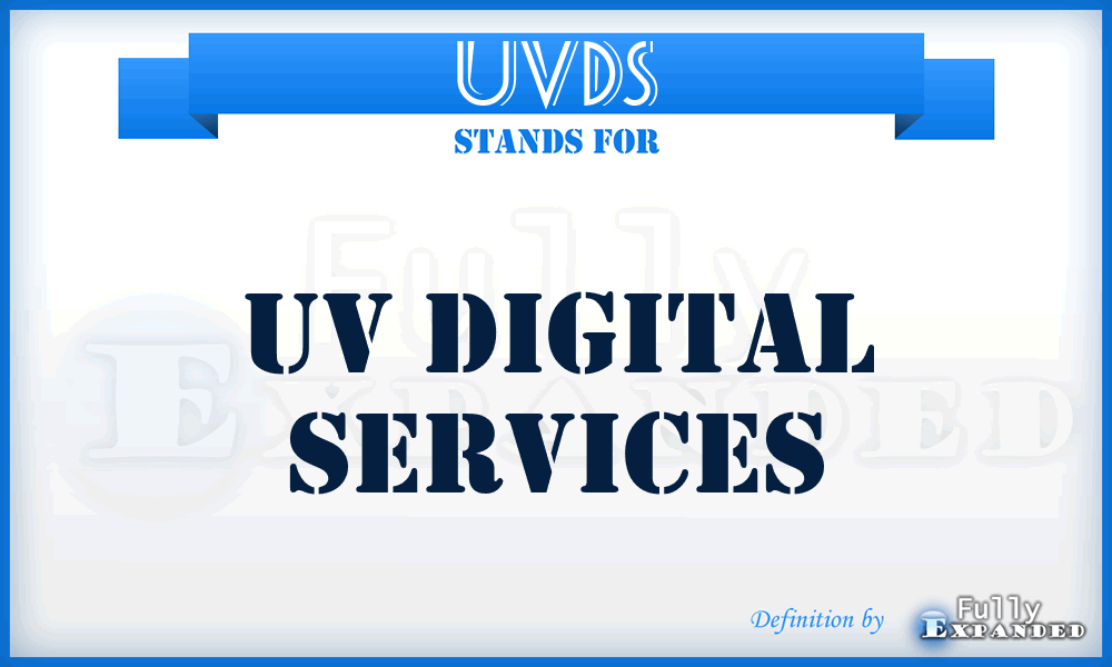 UVDS - UV Digital Services