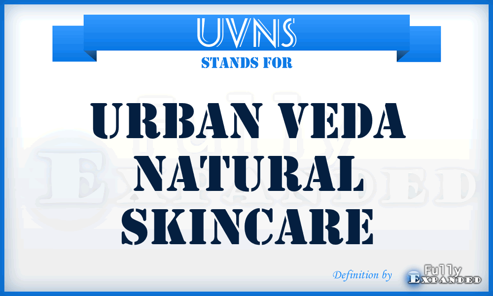 UVNS - Urban Veda Natural Skincare