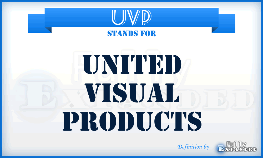 UVP - United Visual Products