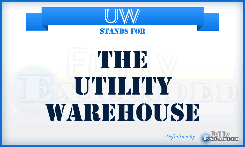 UW - The Utility Warehouse