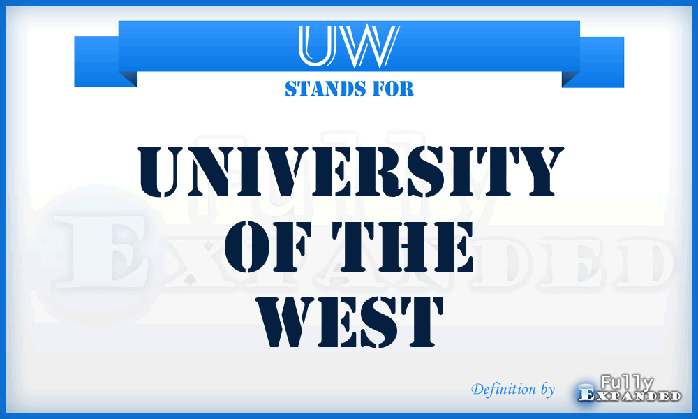 UW - University of the West