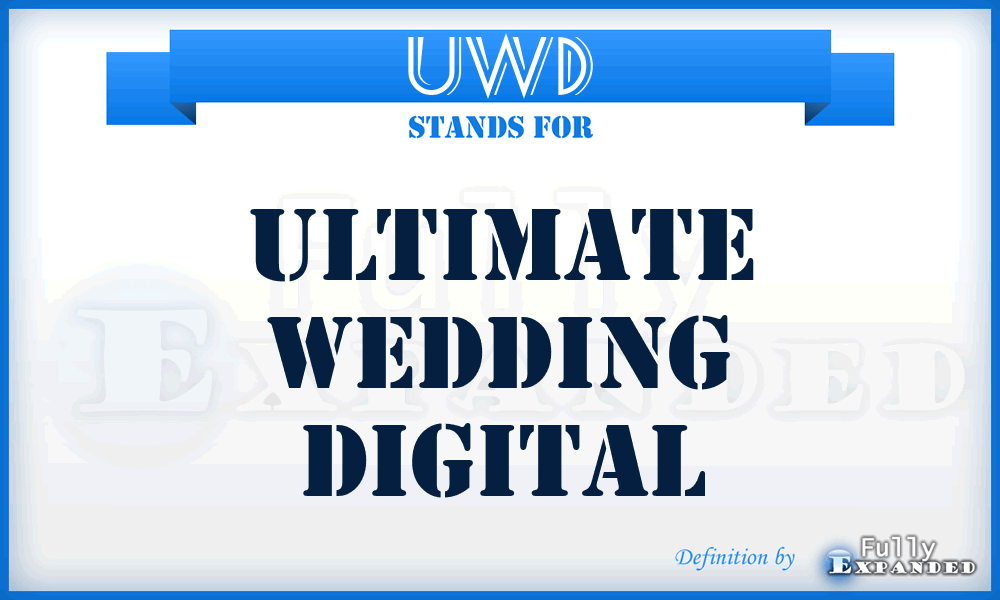 UWD - Ultimate Wedding Digital