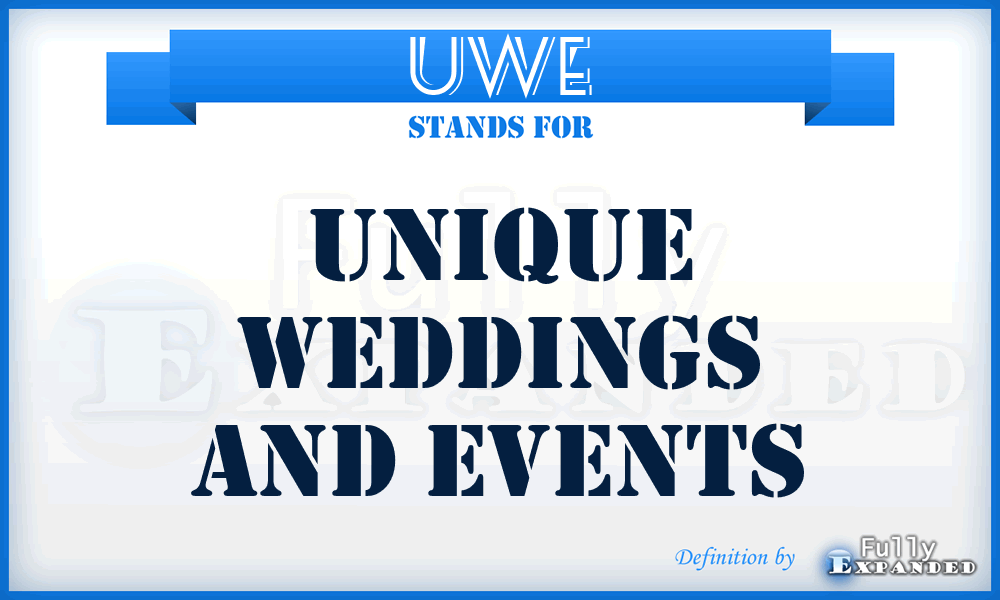 UWE - Unique Weddings and Events