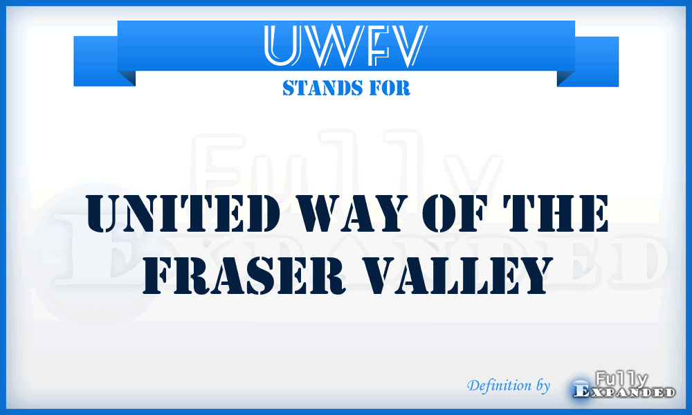 UWFV - United Way of the Fraser Valley