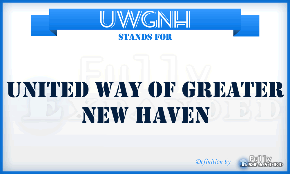 UWGNH - United Way of Greater New Haven