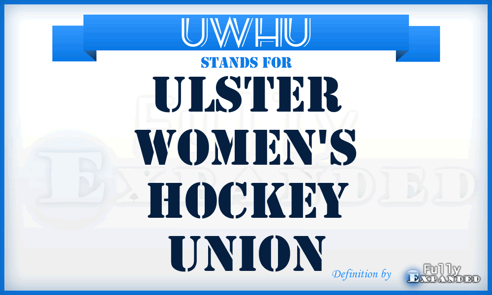 UWHU - Ulster Women's Hockey Union