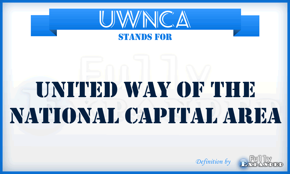 UWNCA - United Way of the National Capital Area