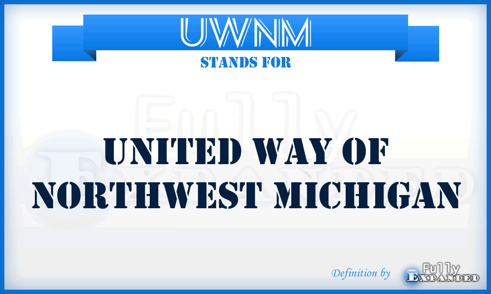 UWNM - United Way of Northwest Michigan