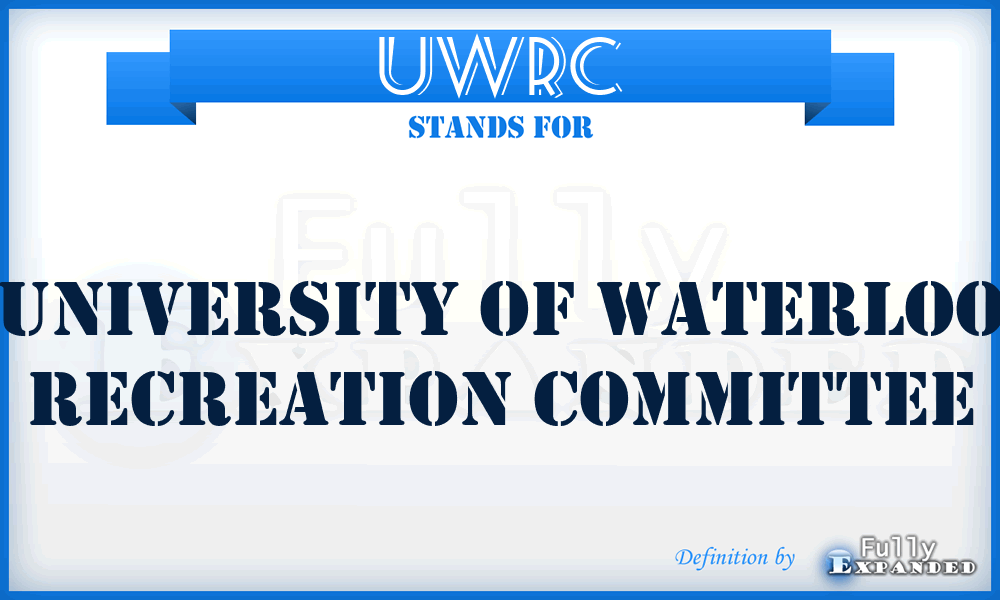 UWRC - University of Waterloo Recreation Committee