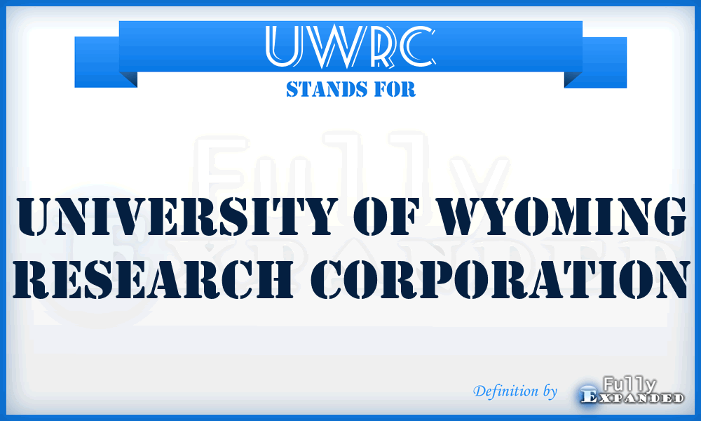 UWRC - University of Wyoming Research Corporation