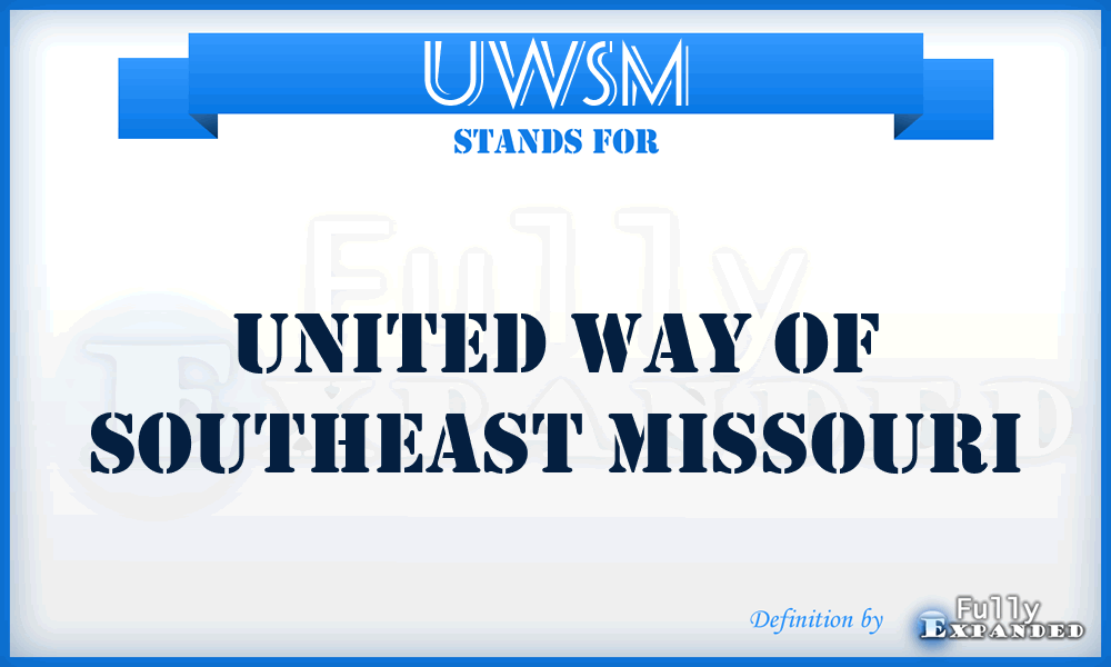 UWSM - United Way of Southeast Missouri