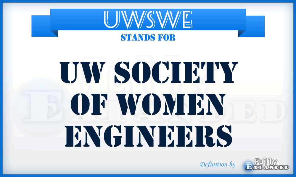 UWSWE - UW Society of Women Engineers