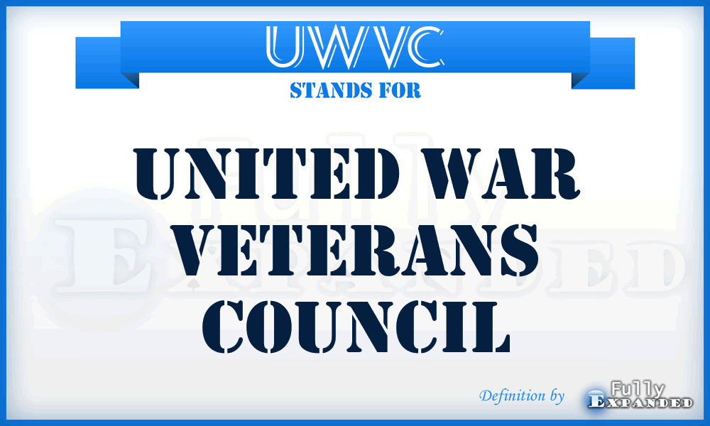 UWVC - United War Veterans Council