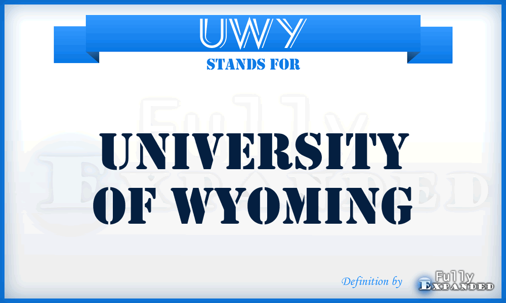 UWY - University of Wyoming