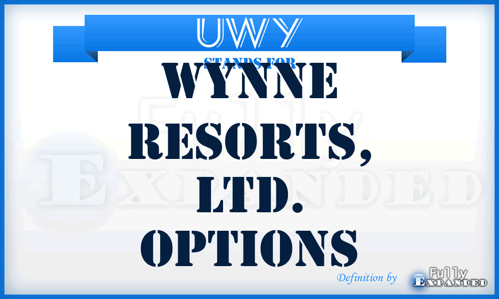 UWY - Wynne Resorts, Ltd. options