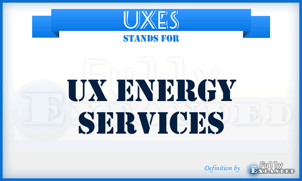 UXES - UX Energy Services